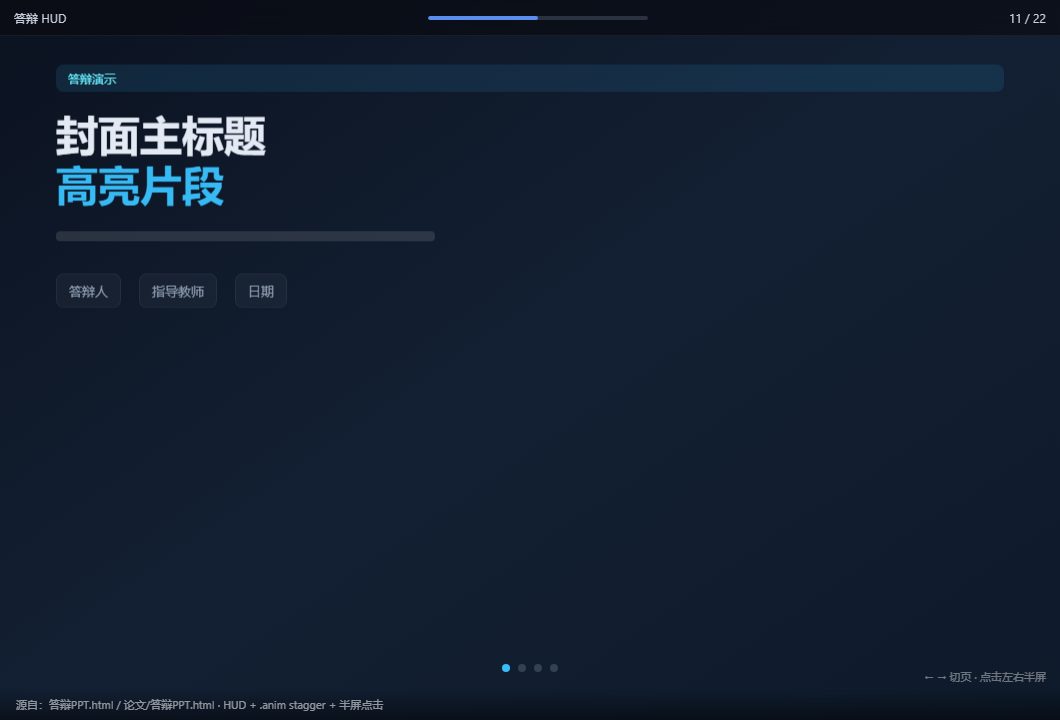 答辩 HUD